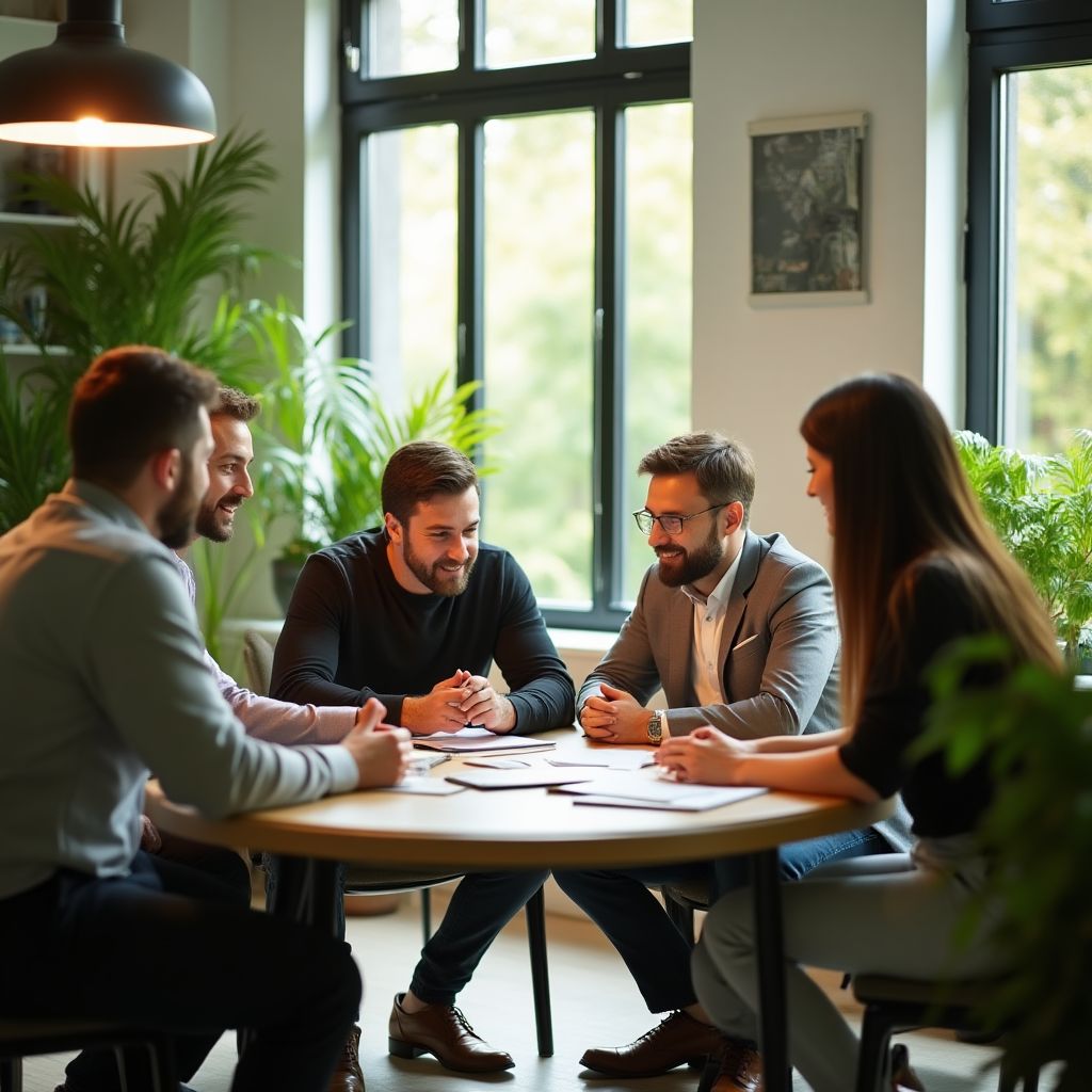 L'équipe BudgetMalin réunie autour d'une table de travail